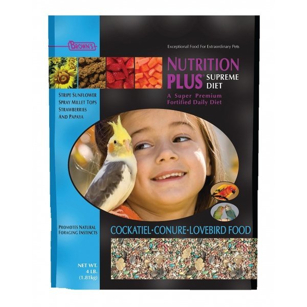 Nutrition Plus Supreme Cockatiel Conure Lovebird 3 Lb Nutrition Plus Supreme Cockatiel Conure Lovebird 3 Lb