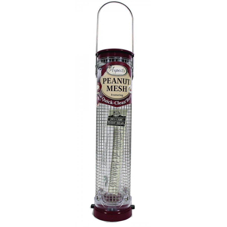 Quick Clean Peanut Mesh Tube Bird Feeder Quick Clean Peanut Mesh Tube Bird Feeder