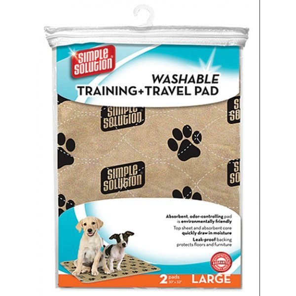 Simple Solution Washable Training Travel Pad / Size Large / 2 Pk. Simple Solution Washable Training Travel Pad / Size Large / 2 Pk.