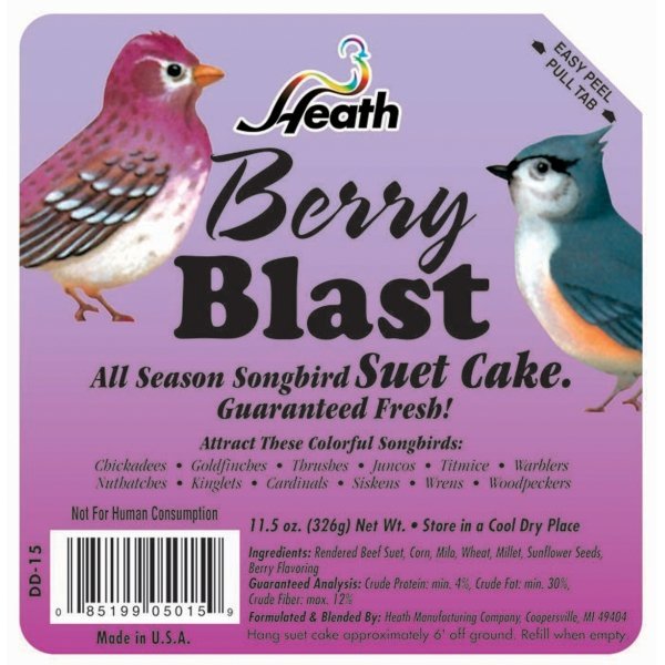 Heath Berry Blast Suet Mix 12 Oz. Heath Berry Blast Suet Mix 12 Oz.