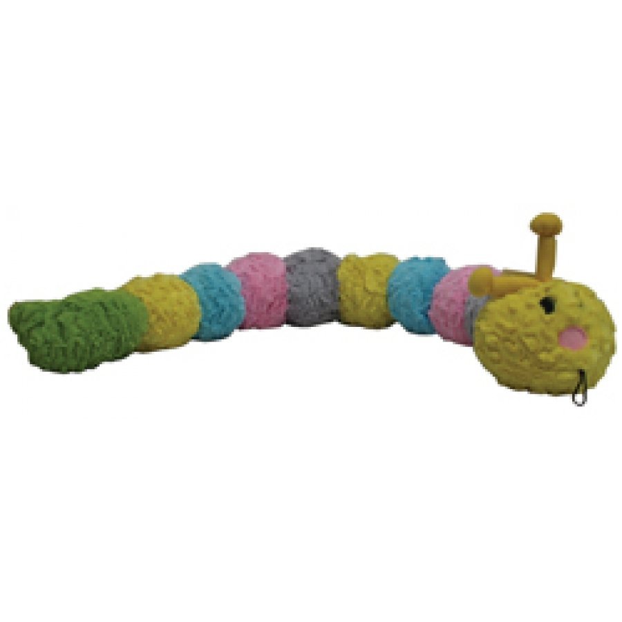 plush caterpillar dog toy