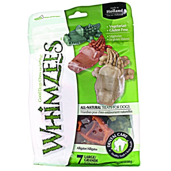 Whimzees Dog Treats / Size Large / 7 Ct. / Alligator Whimzees Dog Treats / Size Large / 7 Ct. / Alligator