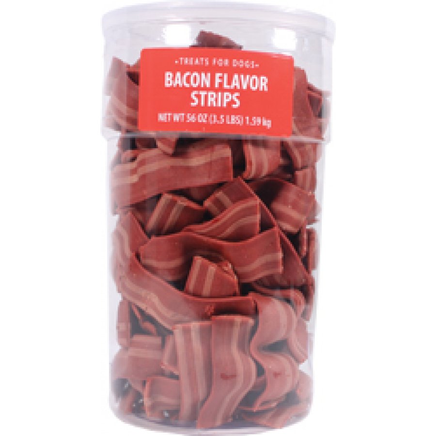Wavy Bacon Strips Dog Treats Dog Products GregRobert