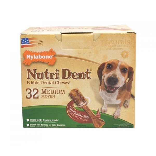 Nutri Dent Pantry Pack / Size Filet Mignon / Med / 32 Ct Nutri Dent Pantry Pack / Size Filet Mignon / Med / 32 Ct