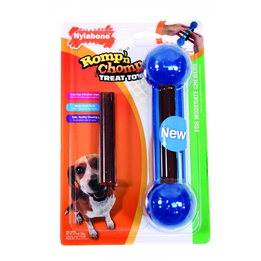 Romp N Chomp Knobby Treat Toy Treats Included Large Romp N Chomp Knobby Treat Toy Treats Included Large