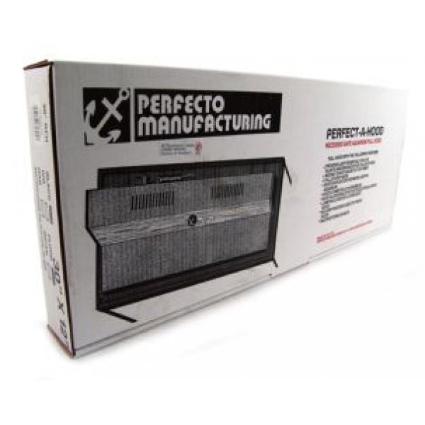 Recessed Full Hood Flo Ul 30 In / Black Recessed Full Hood Flo Ul 30 In / Black