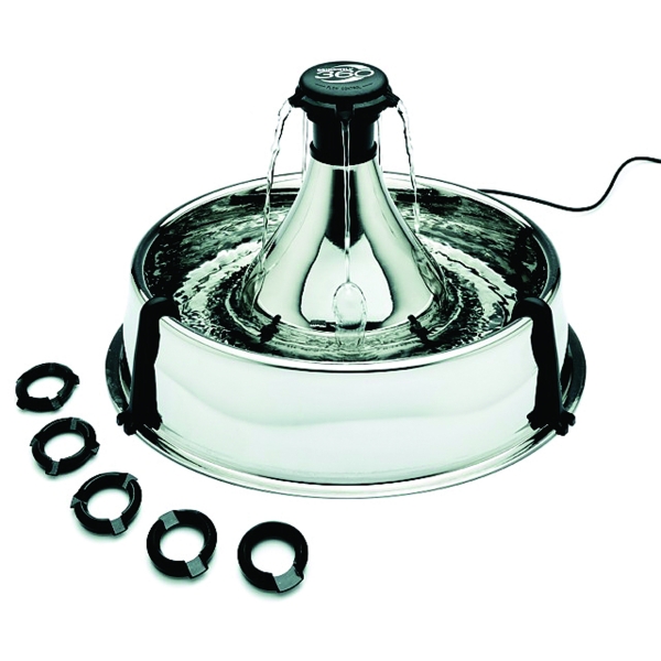 360 Fountain Stainless Steel Pet Auto Waterer 1 Gal. 360 Fountain Stainless Steel Pet Auto Waterer 1 Gal.