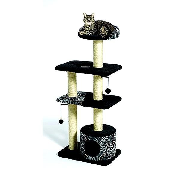 Feline Nuvo Tower Cat Furniture 22x15x51 In. Feline Nuvo Tower Cat Furniture 22x15x51 In.