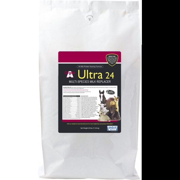 Grade A Ultra 24 Multispecies Milk Replacer 25 POUND GregRobert