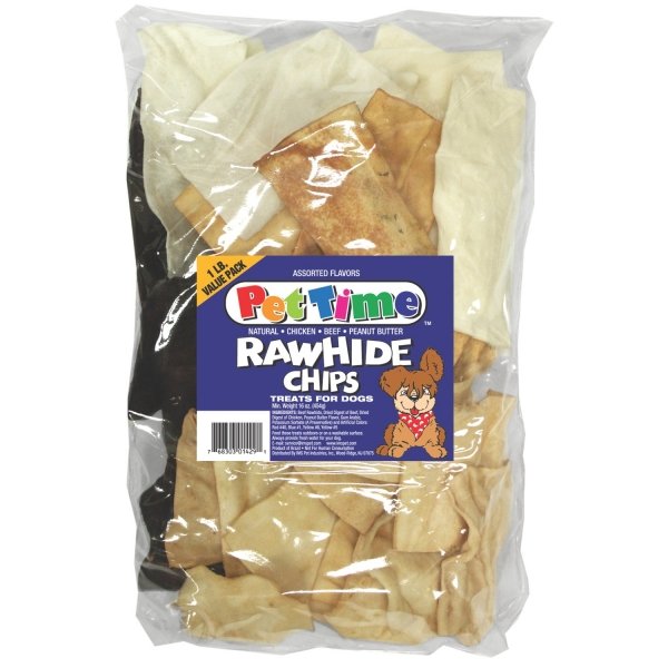 Assorted Rawhide Chips For Dogs 16 Oz. Assorted Rawhide Chips For Dogs 16 Oz.