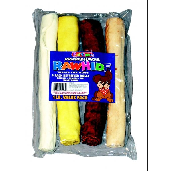 10 In. Assorted Retriever Rolls For Dogs 1lb. 10 In. Assorted Retriever Rolls For Dogs 1lb.