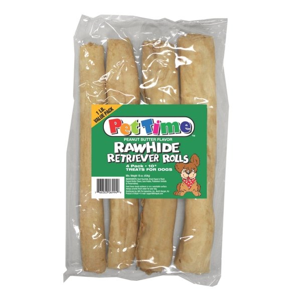 10 In. Retriever Rolls For Dogs Peanut Butter / 1 Lbs 10 In. Retriever Rolls For Dogs Peanut Butter / 1 Lbs