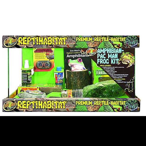 Reptihabitat Premium Amphibian Pac Man Frog Kit 10 GALLON Aquarium