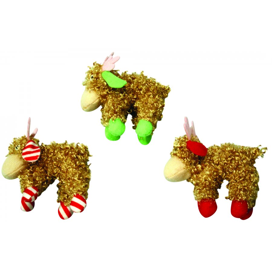 Cat Curlie Cuties Reindeer With Catnip Case Of 12 Cat Curlie Cuties Reindeer With Catnip Case Of 12