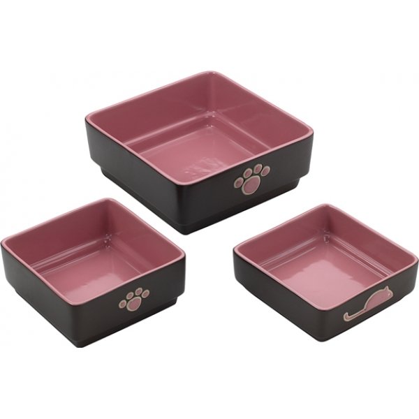 Four Square Cat Dish Four Square Cat Dish