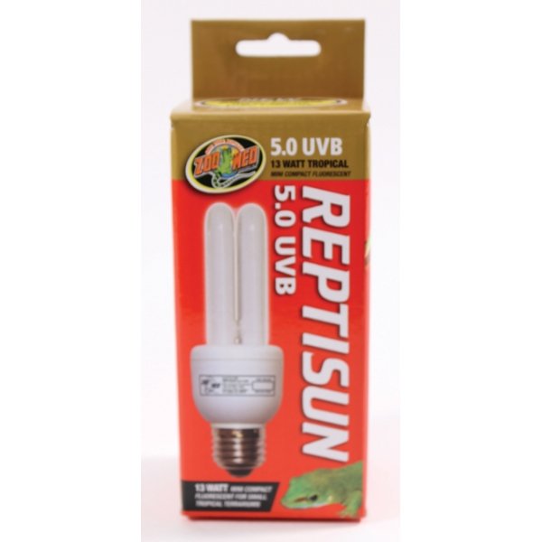 Reptisun 5.0 Uvb Mini Compact Fluorescent Bulb Reptisun 5.0 Uvb Mini Compact Fluorescent Bulb