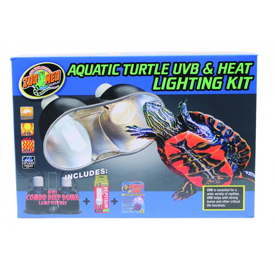 aquatic turtle uvb amp heat lighting kit aquarium supplies aquatic turtle lighting