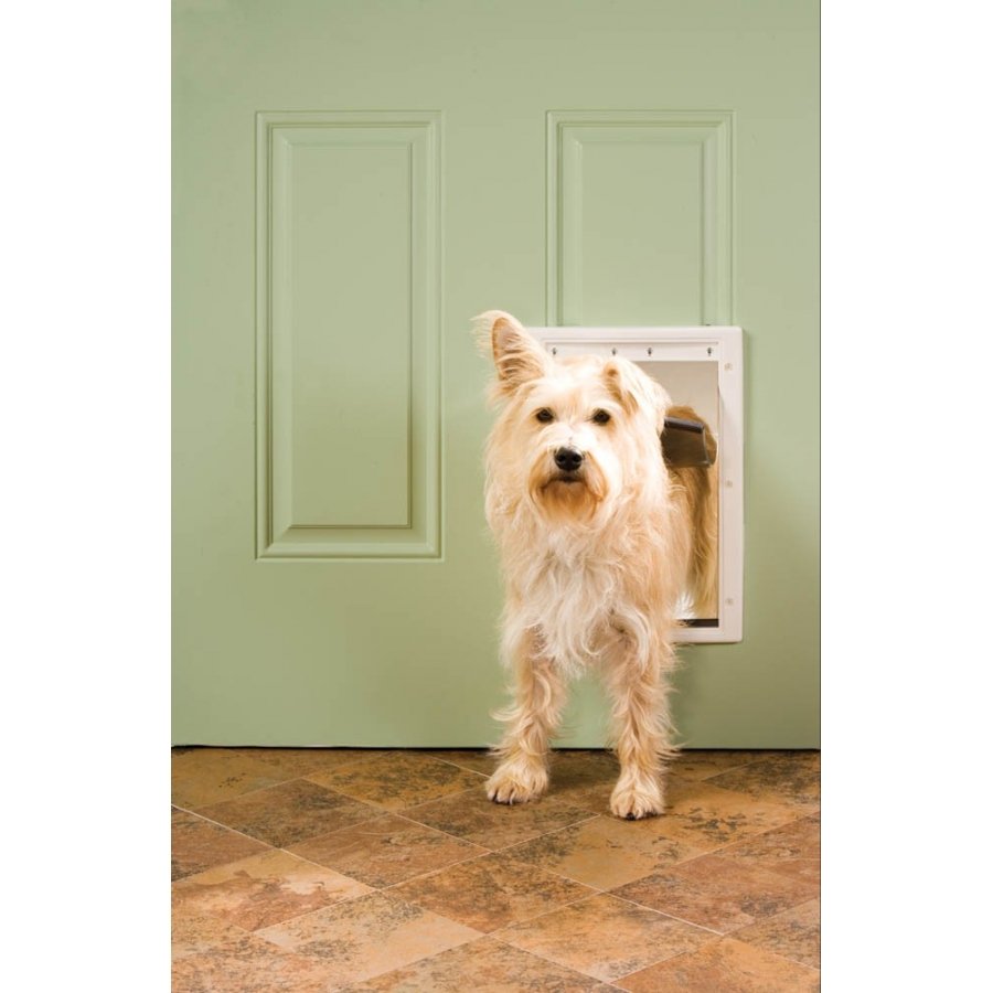 Premium Plastic Pet Door By Petsafe / White / Size Medium Premium Plastic Pet Door By Petsafe / White / Size Medium