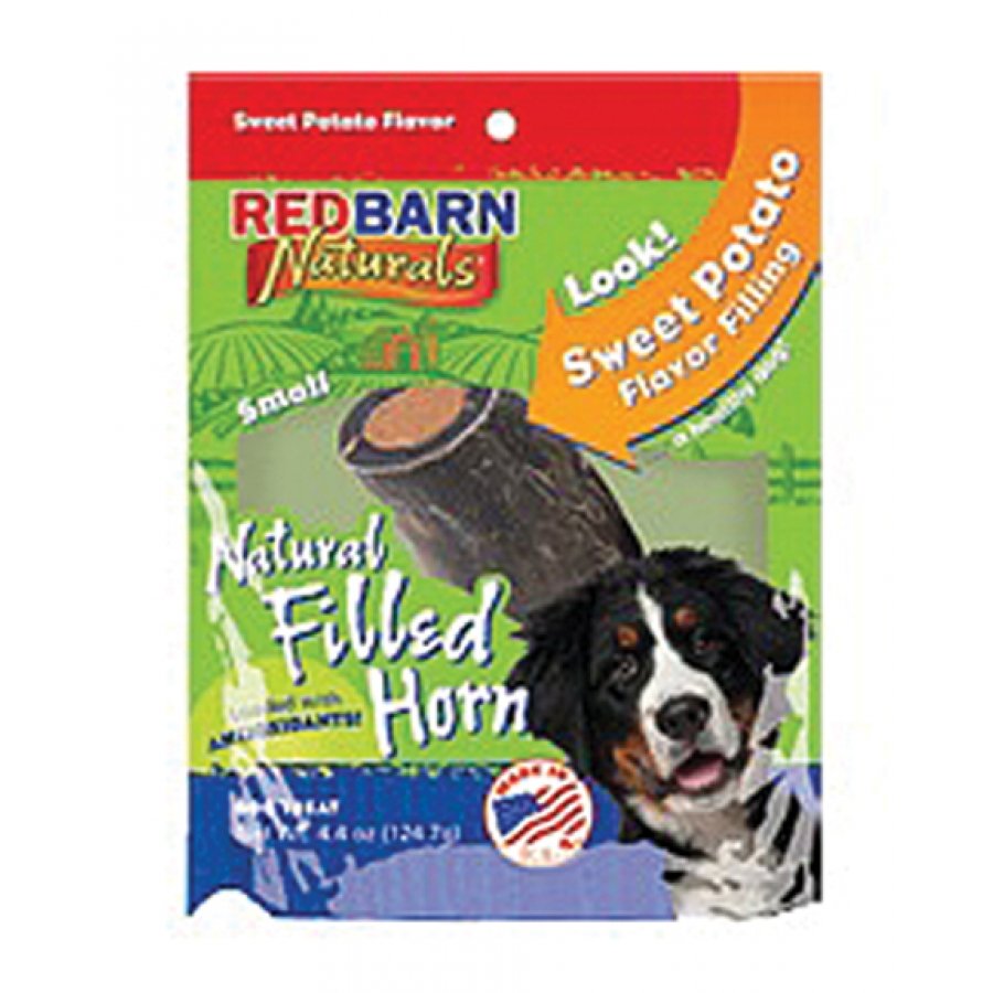 Natural Filled Horn For Dogs Sweet Potato Natural Filled Horn For Dogs Sweet Potato