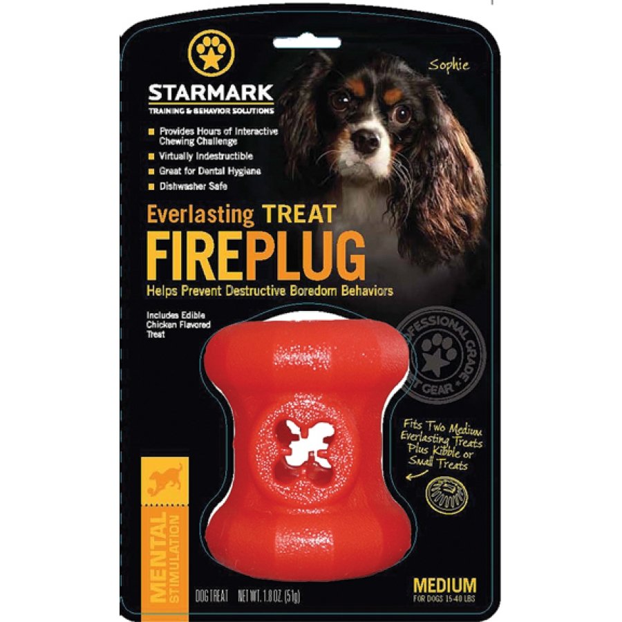 Everlasting Fire Plug Treat Dispenser For Dogs / Size Medium Everlasting Fire Plug Treat Dispenser For Dogs / Size Medium