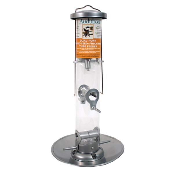 Audubon Dual Port Mixed Seed/ Finch Mix Tube Feeder Audubon Dual Port Mixed Seed/ Finch Mix Tube Feeder