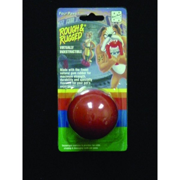 Four Paws Rough Rugged Solid Ball / Size 2.5 In. Four Paws Rough Rugged Solid Ball / Size 2.5 In.