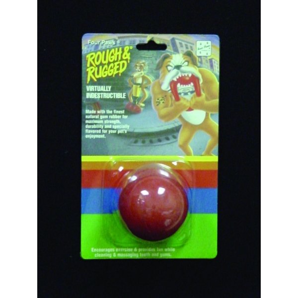 Four Paws Rough Rugged Solid Ball / Size 2.75 In. Four Paws Rough Rugged Solid Ball / Size 2.75 In.