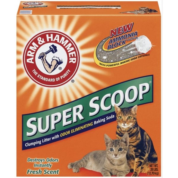 Arm Hammer Super Scoop Cat Litter 28 Lbs / Type Fresh Scent Arm Hammer Super Scoop Cat Litter 28 Lbs / Type Fresh Scent