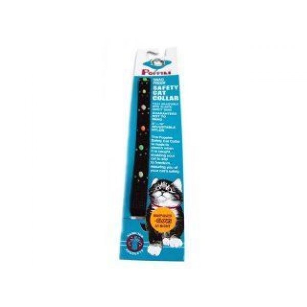 Adjustable Break A Way Safety Glow Cat Collar / Color Black Adjustable Break A Way Safety Glow Cat Collar / Color Black