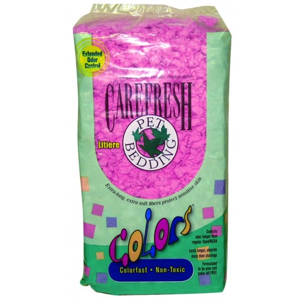 Carefresh Colors Pet Bedding / Color Pink / 23 Liter Carefresh Colors Pet Bedding / Color Pink / 23 Liter