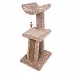 Cat cave and cradle combination with swattable toy. Dual purpose - your cat(s) will love this! - 42 inches high!