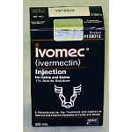 Ivermectin - Highly effective against roundworms, lungworms, grubs, lice and mange mites in cattle and swine. Cattle DOSAGE: 1 ml per 110 lbs. of body weight, SQ. Swine DOSAGE: 1 ml per 75 lbs. of body weight, SQ.