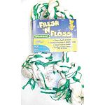 Booda Fresh N Floss Rope Tugs contains baking soda & fluoride to help clean teeth and freshen up your dog s breath. Rope bones are great for dental hygiene because the cotton fibers vigorously brush teeth.  Spearmint flavor