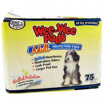 Wee Wee Pads For Adult Dogs - 75 pk.