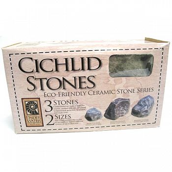 Cichlid Stone Aquarium Decor - 3 pk.