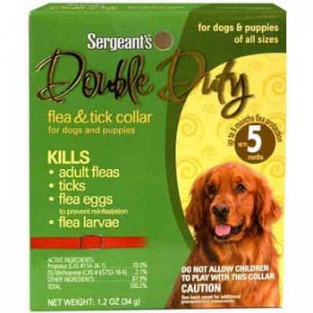 Double Duty Flea and Tick Collar for Dogs