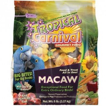 Tropical Carnival Gourmet Macaw Big Bites Food - 5 lb.