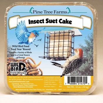 Insect Suet Cake for Wild Birds - 12 oz.