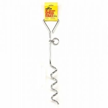 Carded Spiral Dog Tieout Stake - 18 inch
