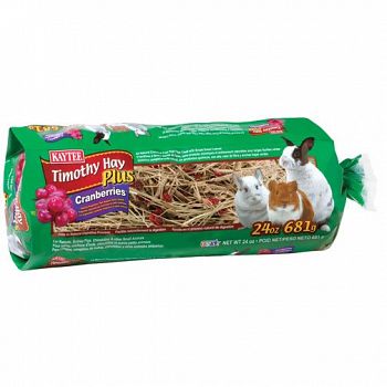 Timothy Hay Plus Cranberry for Small Pets - 24 oz.