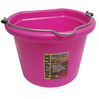Hot Pink Flatback Bucket - 8 Qt.