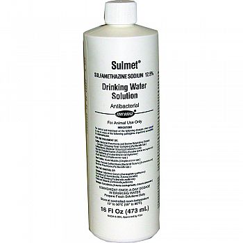 Sulmet Drinking Water Solution 12.5%  16 OUNCE