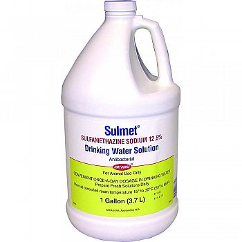 Sulmet Drinking Water Solution 12.5%  1 GALLON