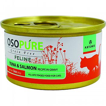 Osopure Grain Free Feline Formula TUNA/SALMON 3 OUNCE (Case of 24)
