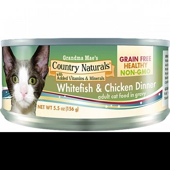 Grain Free Non-gmo Canned Cat Food In Gravy WHITE FISH/CHKN 5.5 OZ (Case of 24)