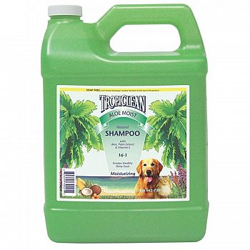 Tropiclean Aloe Moist Dog Shampoo 1 gallon