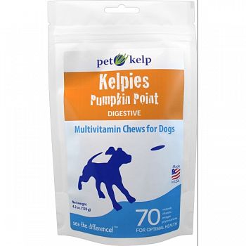 Kelpies Multivitamin Soft Chews Digestive PUMPKIN 4.2 OUNCE