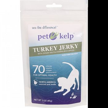 Pet Kelp Turkey Jerky APPLE 3 OUNCE
