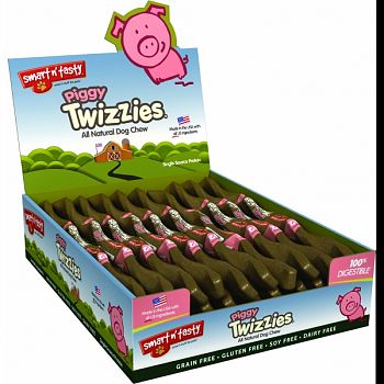 Smart N Tasty Piggy Twizzies  12 INCH/30COUNT