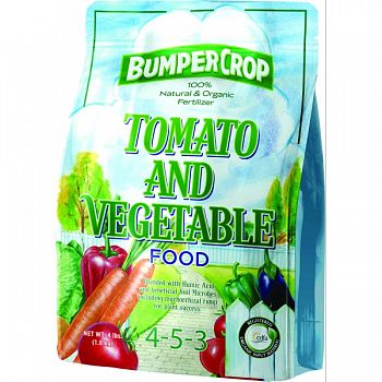 Bumper Crop Tomato And Vegetable Plant Food 4-5-3  4 POUND (Case of 12)